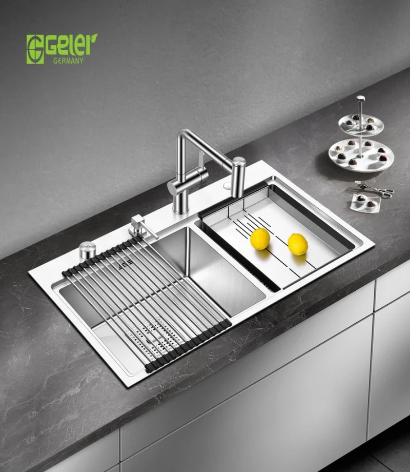 Chậu rửa bát 2 hố Geler GL-8248