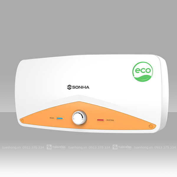 Bình nóng lạnh Sơn Hà Eco S30NC 30 lít ngang trang bị công suất 2500 W giúp làm nóng nhanh và tiết kiệm điện