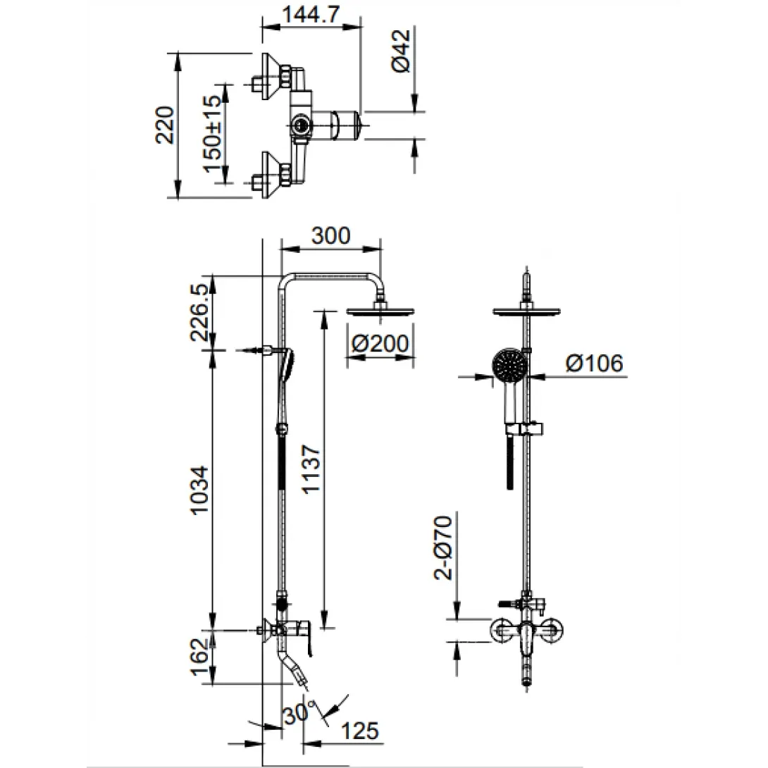 Sen tắm nóng lạnh BFV-2015S - Ảnh 2