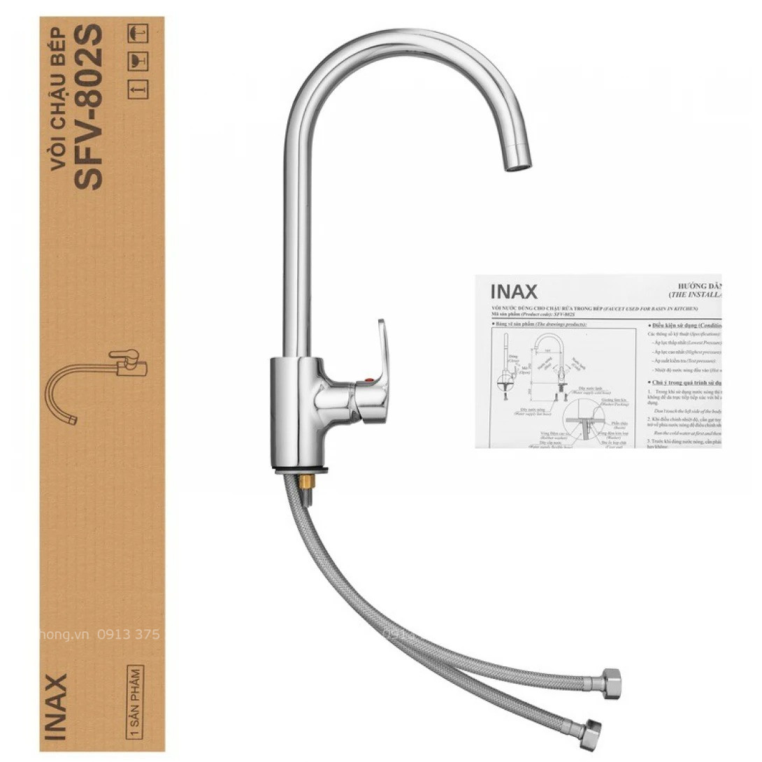 Vòi chậu rửa bát SFV-802S Inax - Ảnh 2