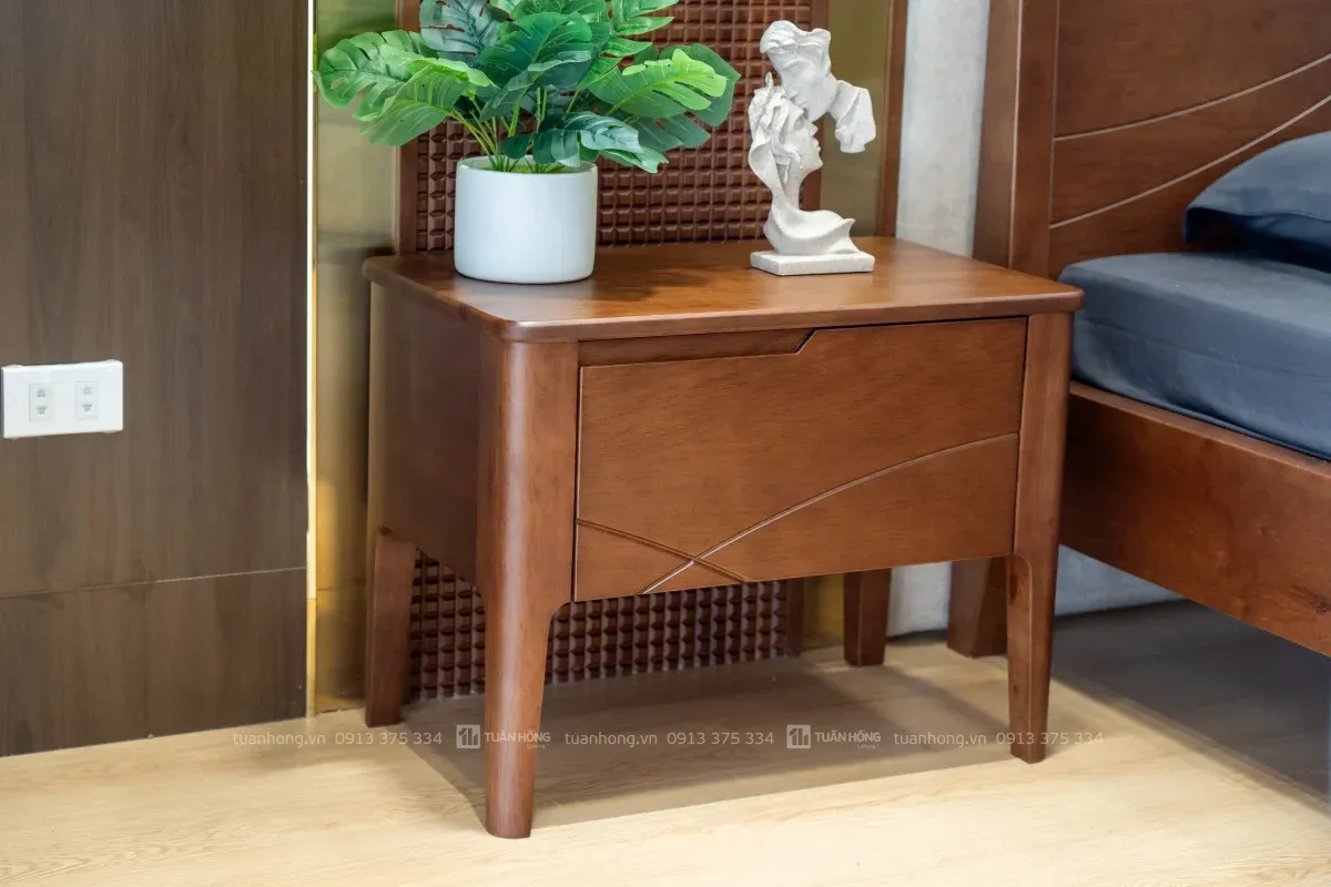 Tab đầu giường gỗ tự nhiên Home Carpenter 01