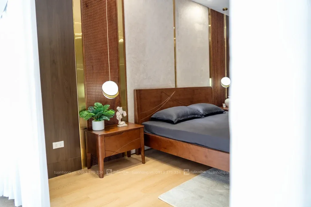 Tab đầu giường gỗ tự nhiên Home Carpenter 01
