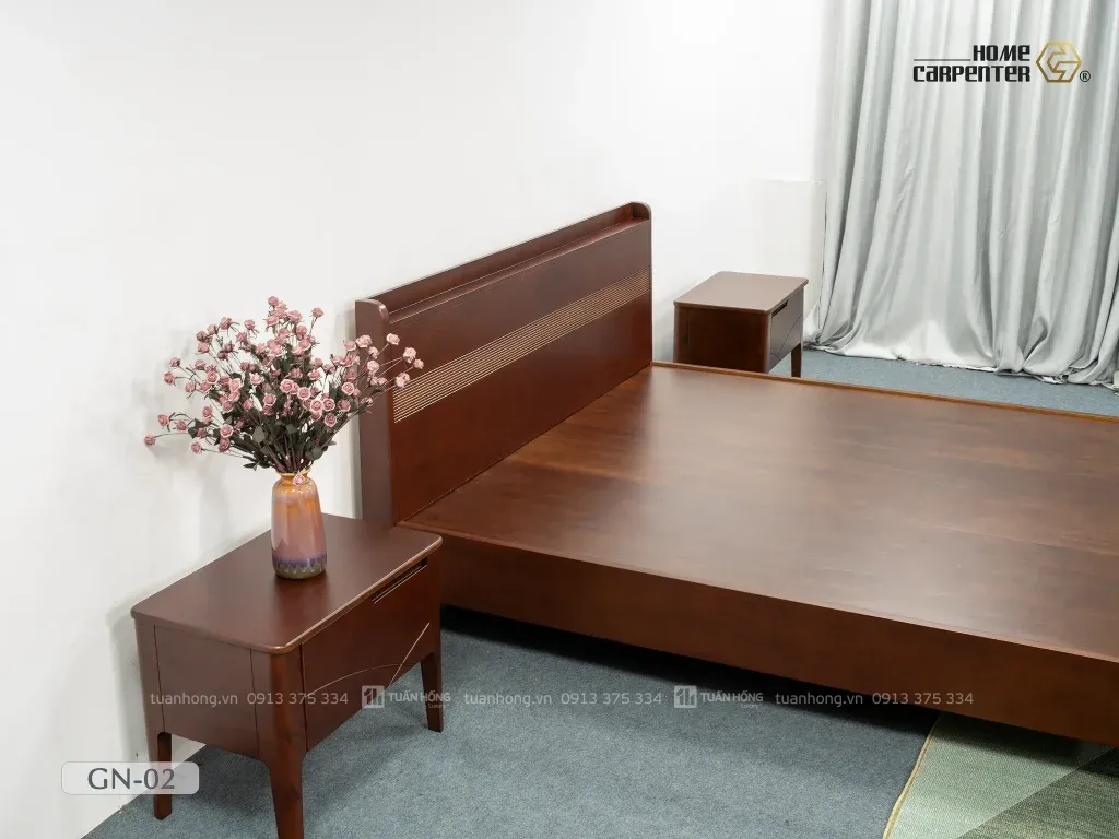 Giường ngủ gỗ tự nhiên Home Carpenter New 02