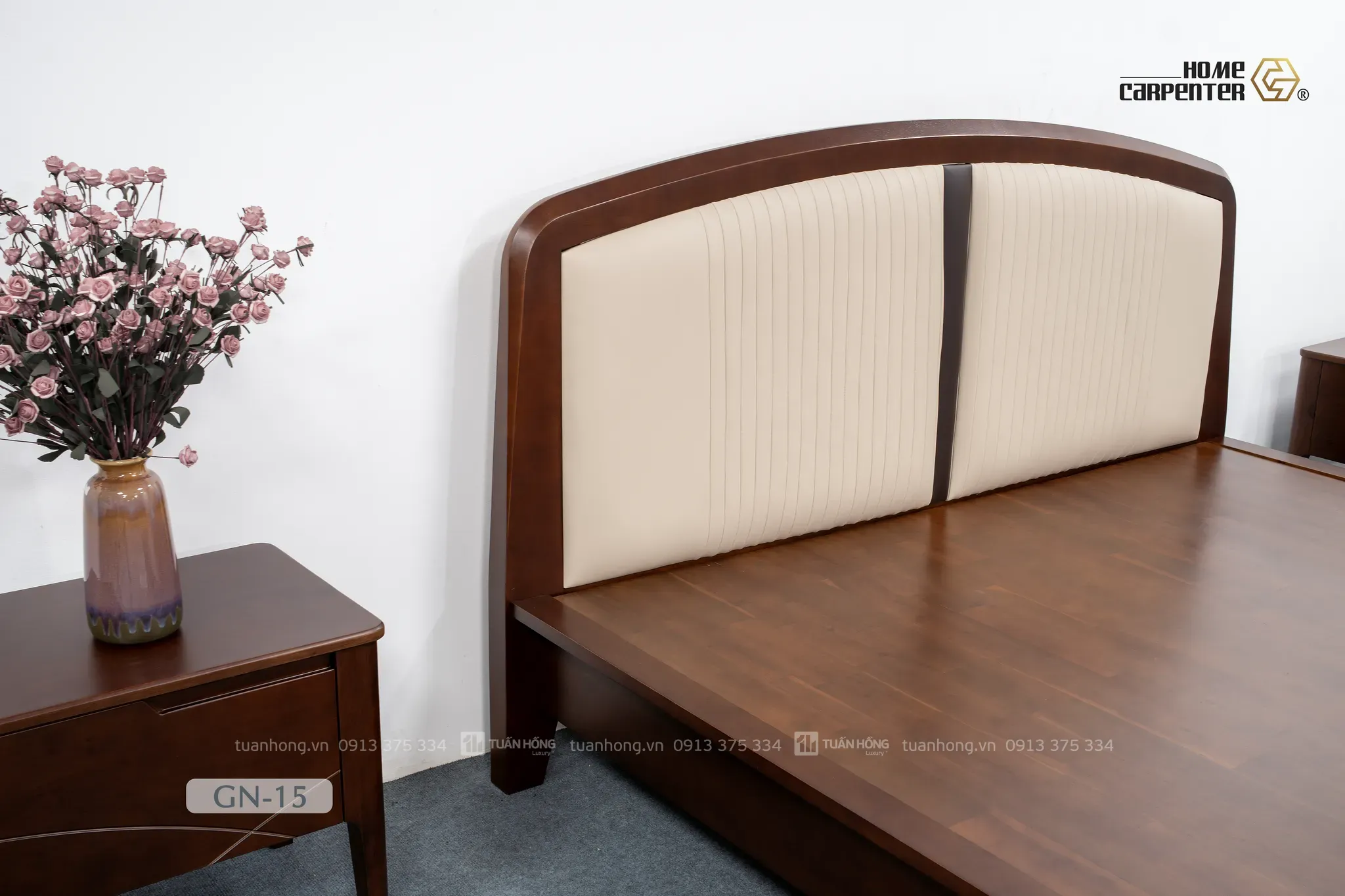 Giường ngủ gỗ tự nhiên Home Carpenter GN-15 - Ảnh 4
