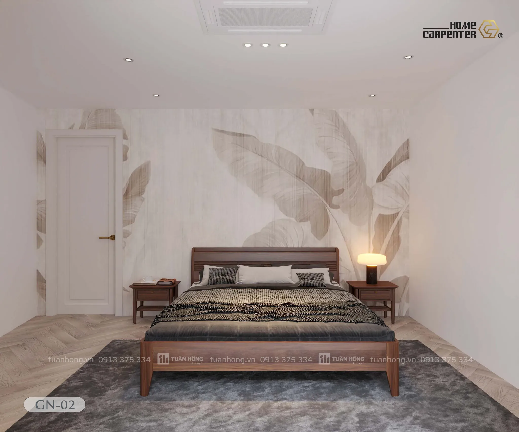 Giường Ngủ Gỗ Tự Nhiên Home Carpenter GN - 02 - Ảnh 6