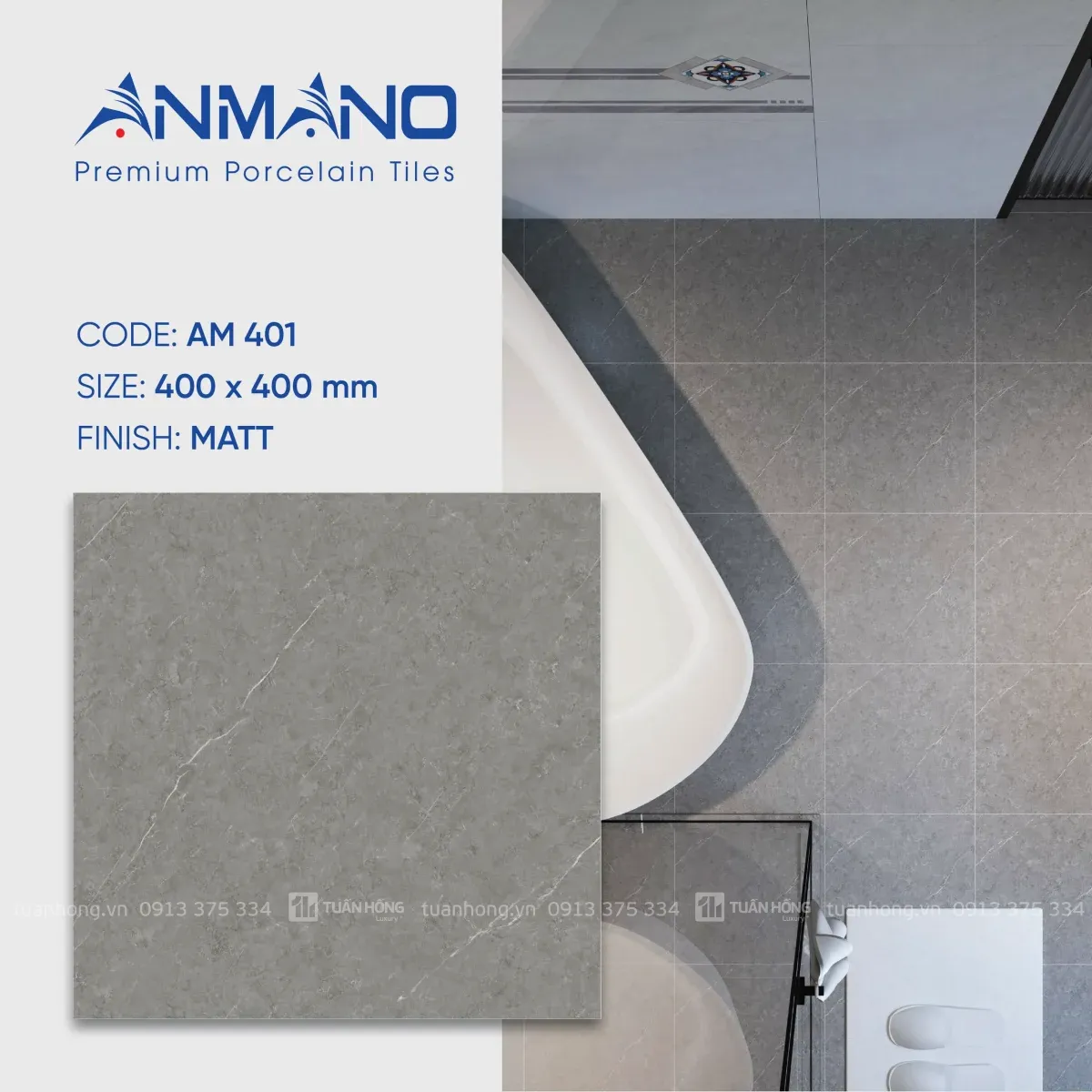 Gạch lát nền AM 401