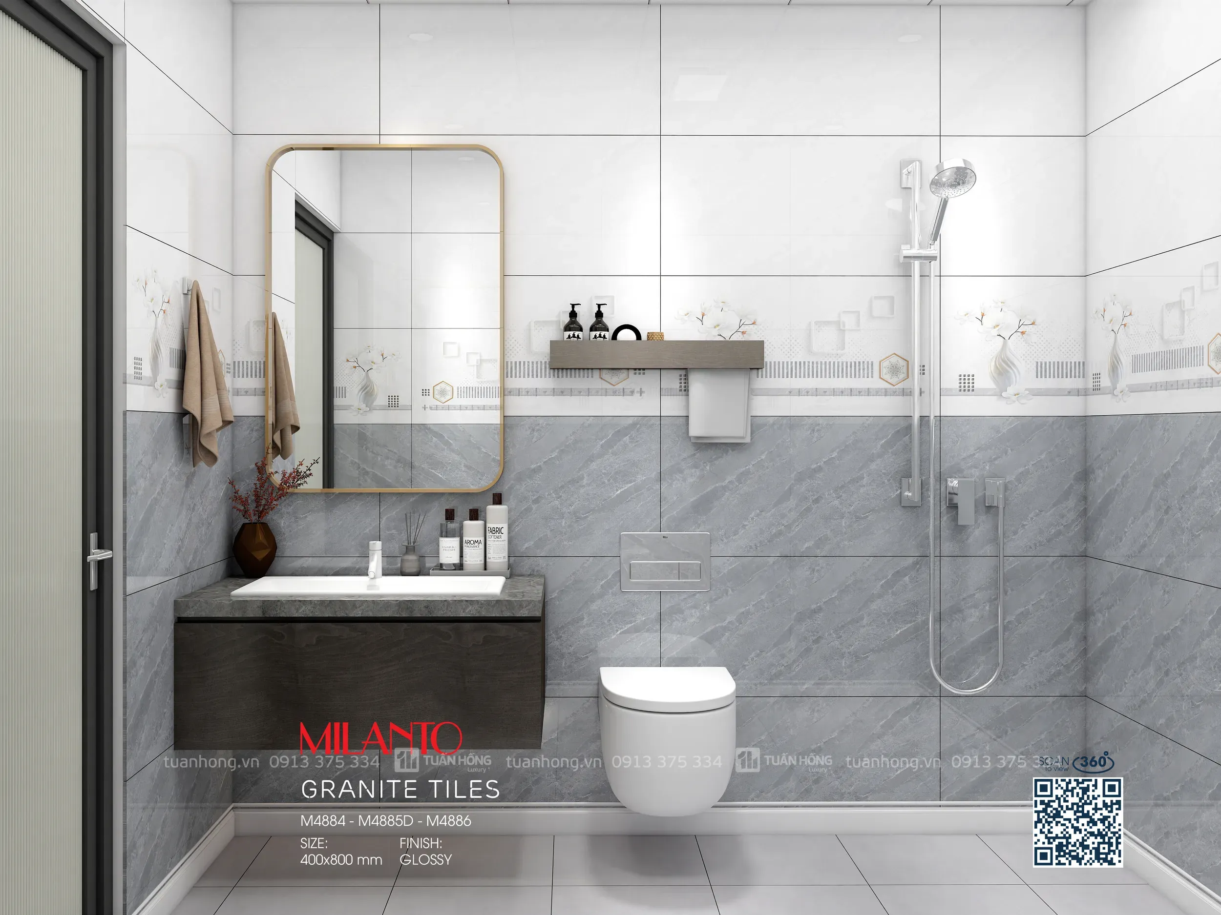 Bộ gạch ốp tường M4884 – M4885D – M4886 - Ảnh 5