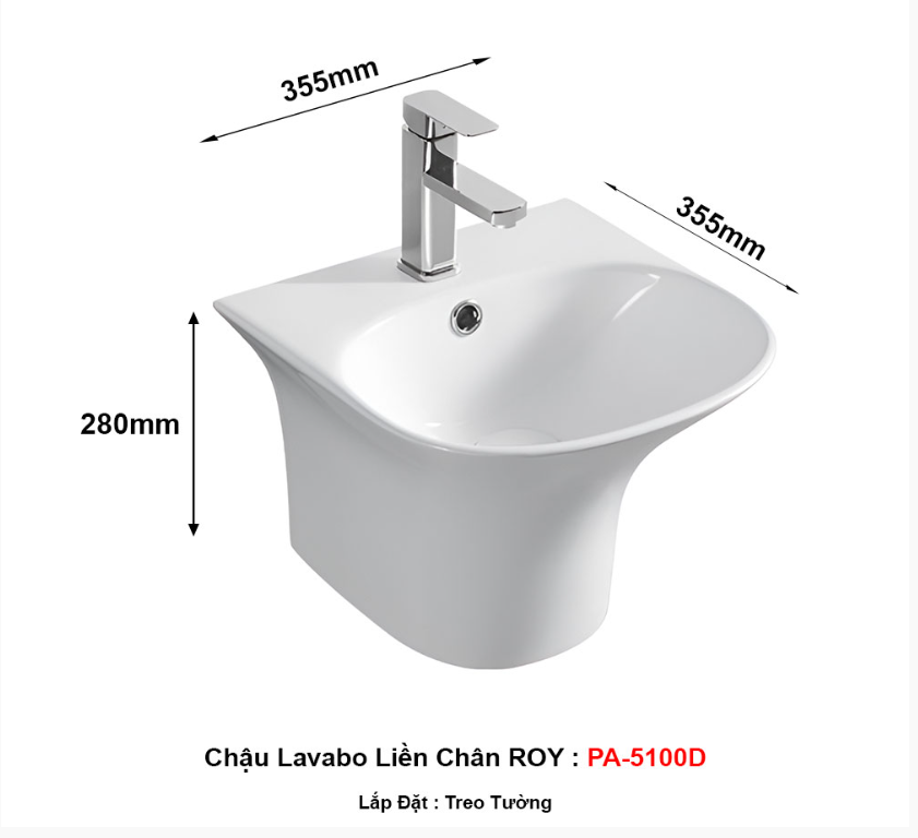 Chậu Lavabo ROY -5100D