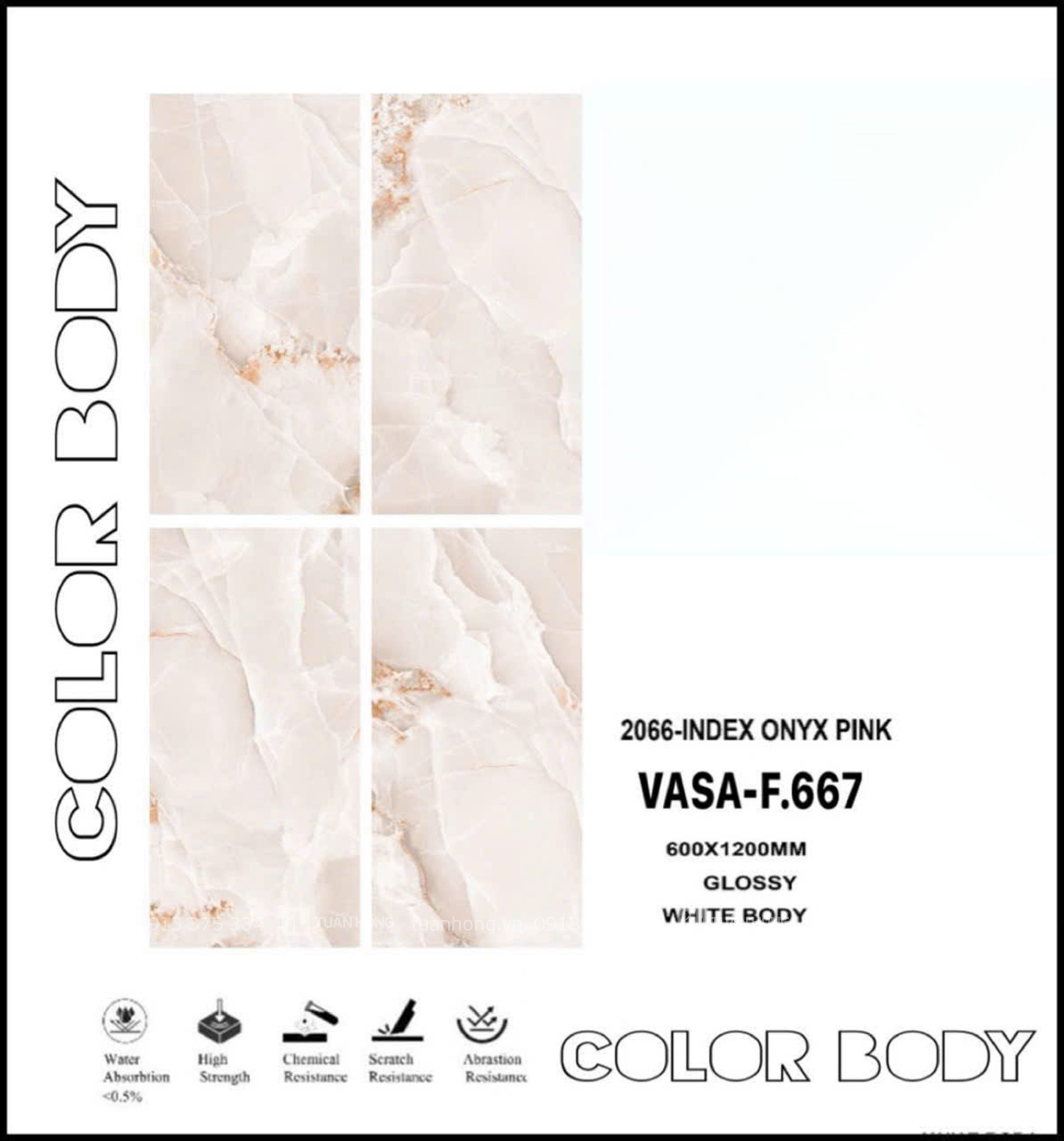 Gạch ốp lát 2066-INDEX ONYX PINK