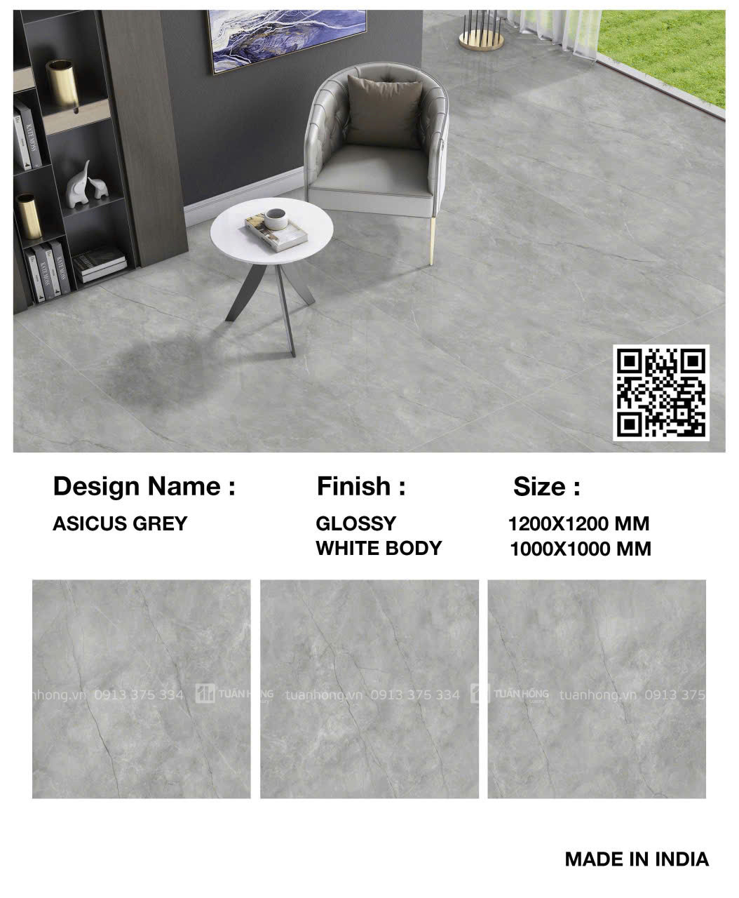Gạch lát nền ASICUS GREY