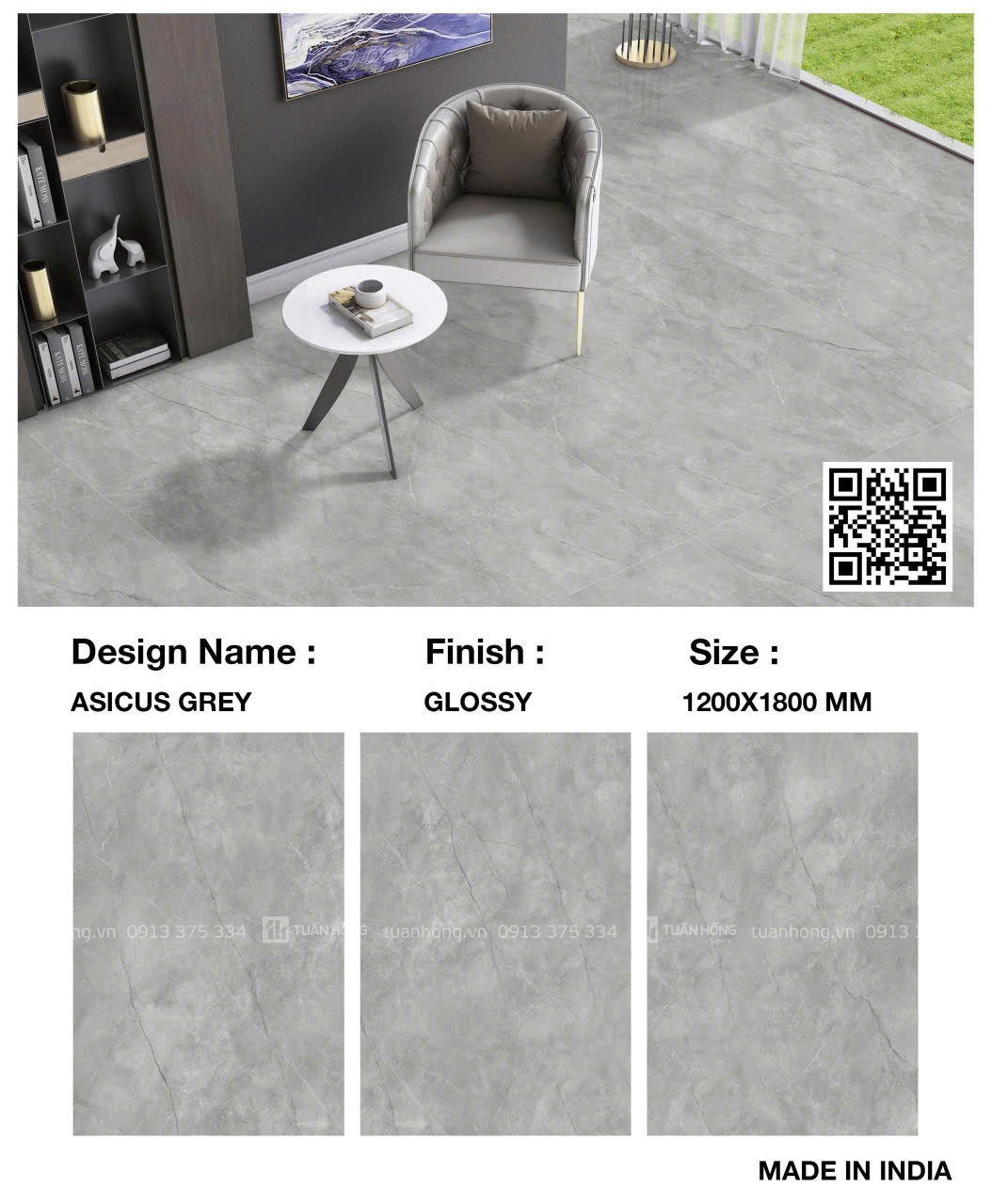 Gạch lát nền ASICUS GREY