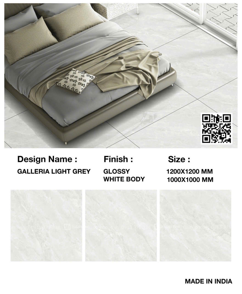 Gạch lát nền GALLERIA LIGHT GREY
