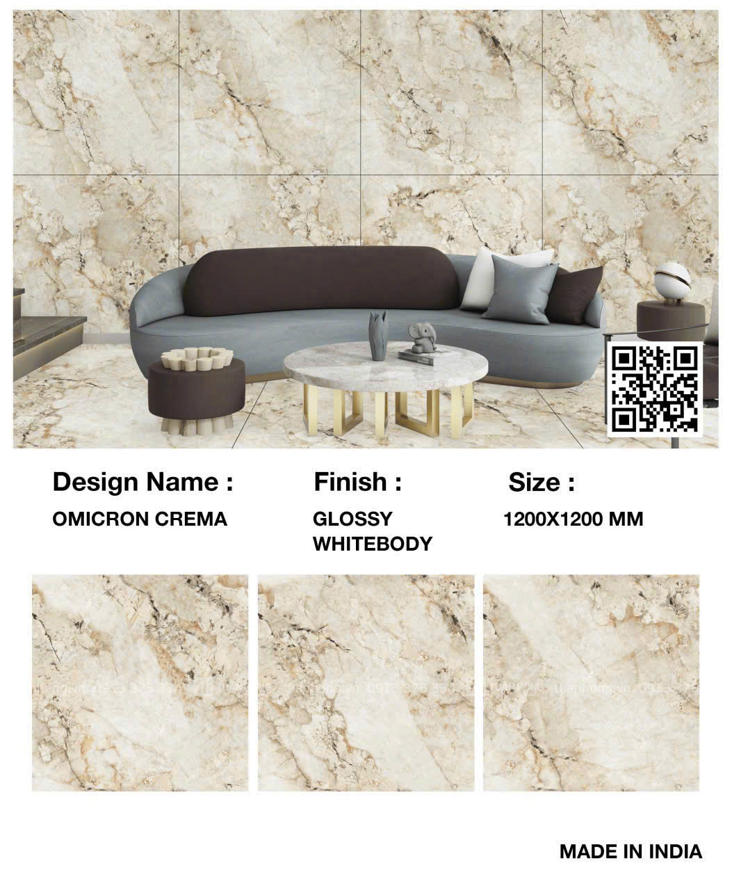 Gạch lát nền OMICRON CREMA