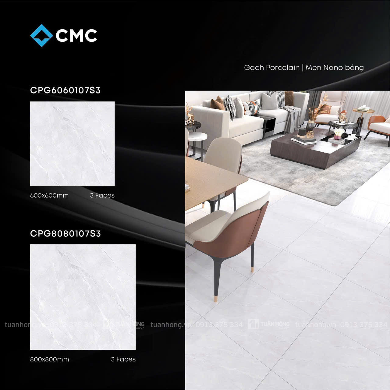Gạch lát nền CPG8080107S3 / CPG6060107S3