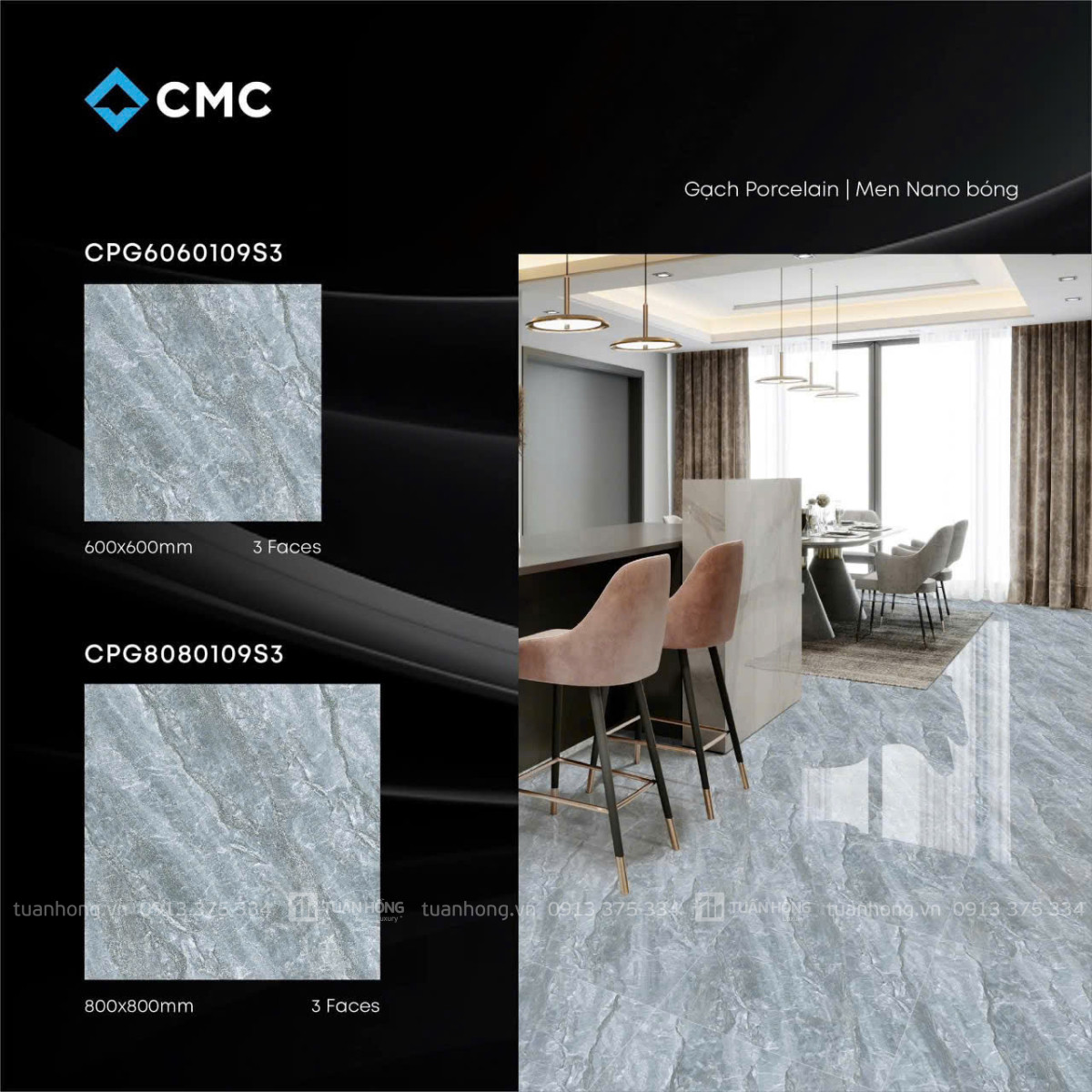 Gạch lát nền CPG8080109S3 / CPG6060109S3