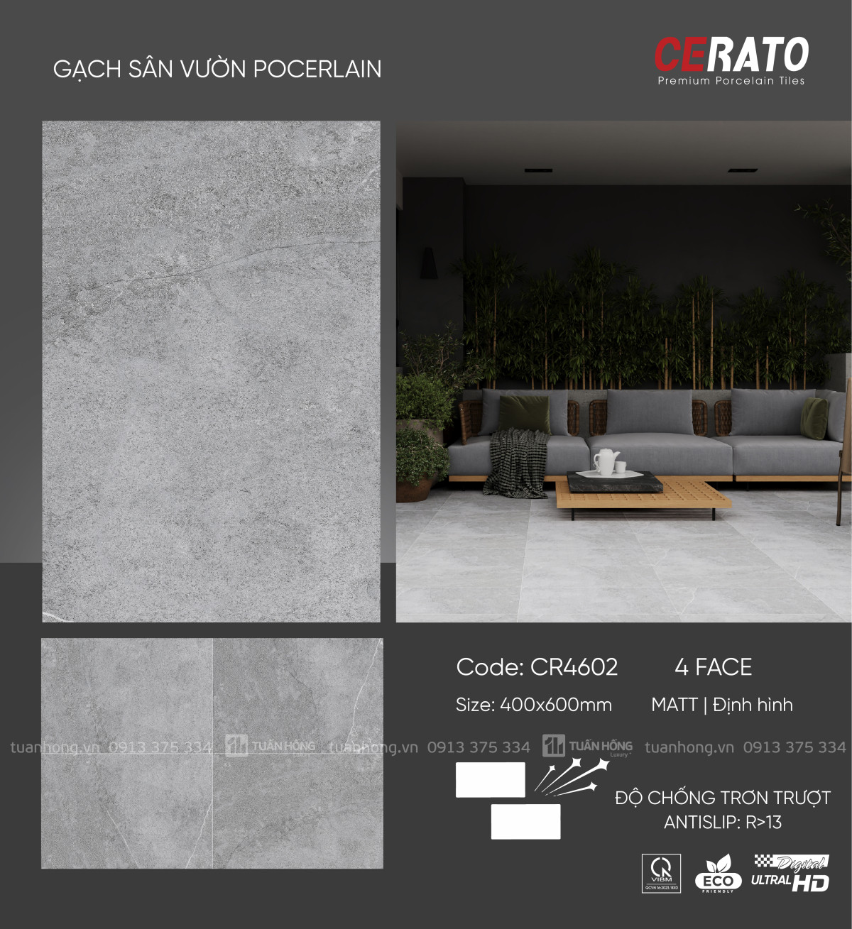 Gạch sân vườn CR4602