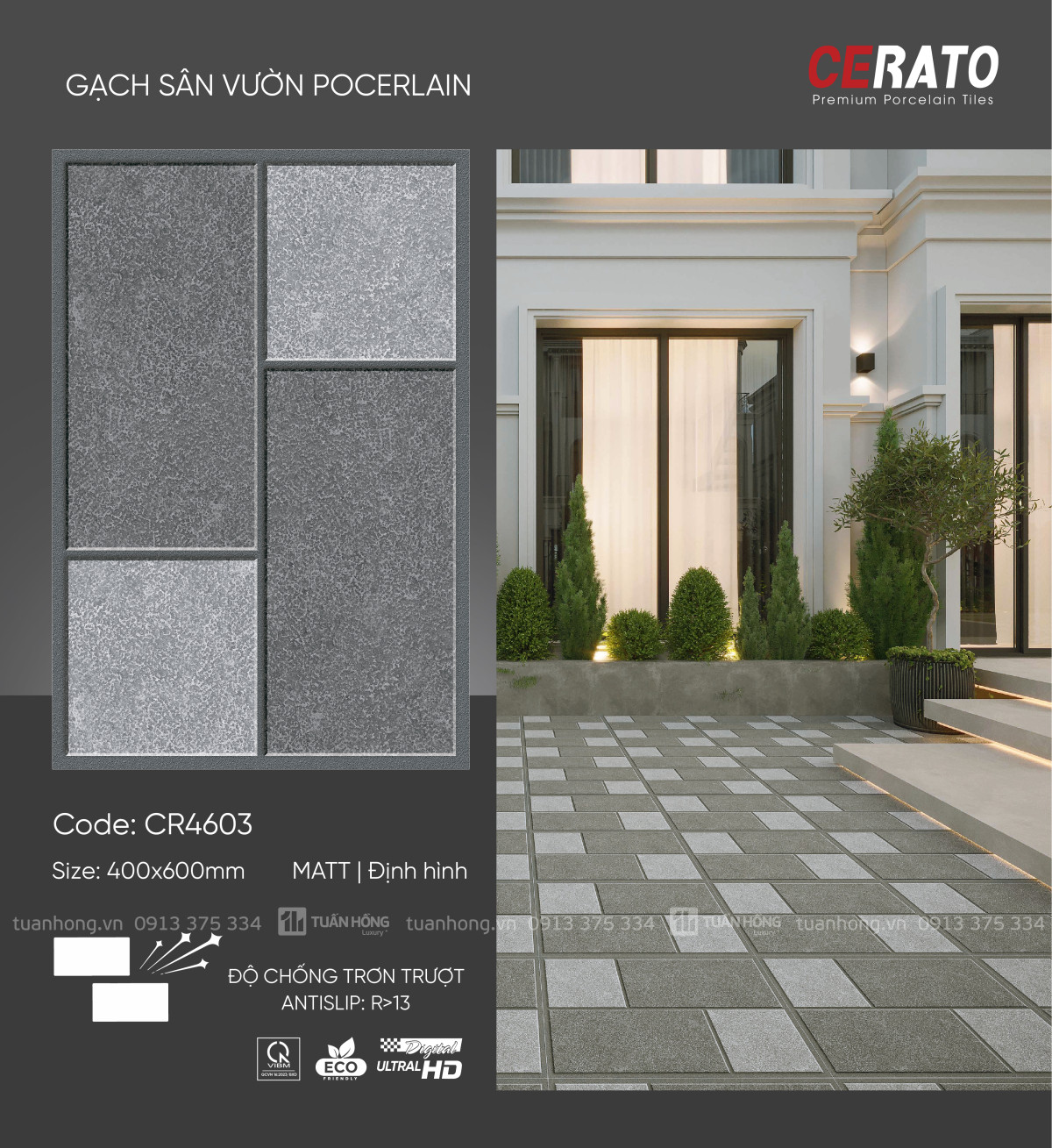 Gạch sân vườn CR4603