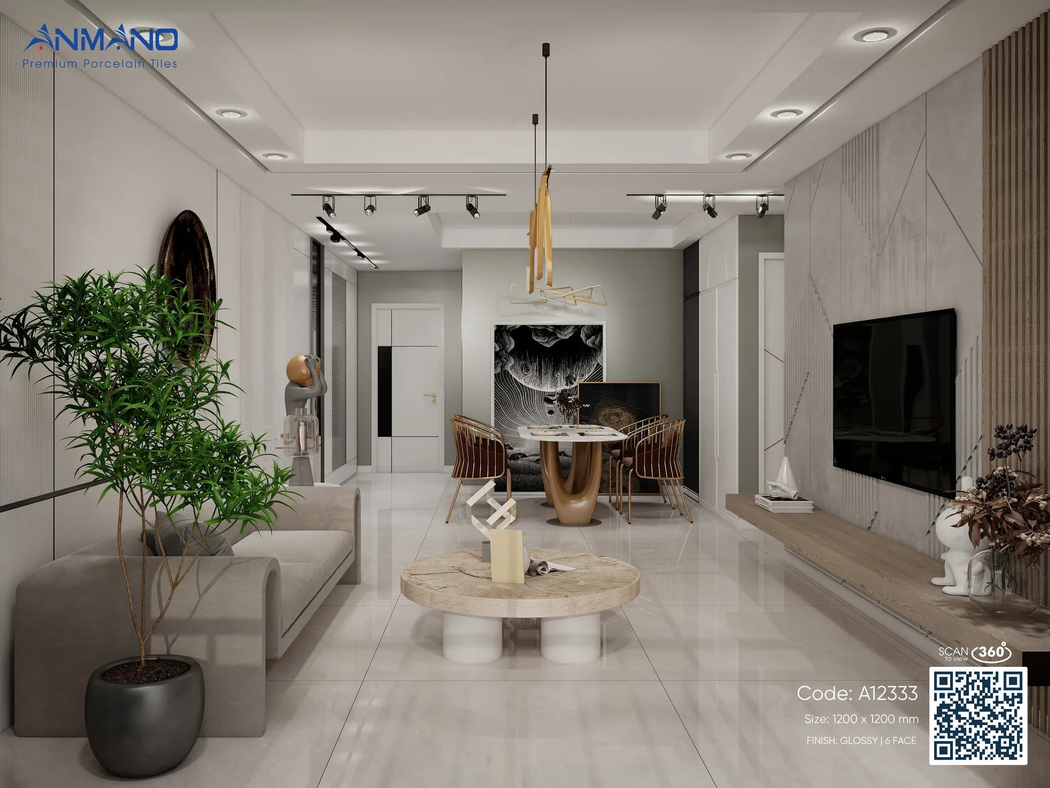 Gạch lát nền A12333 - Ảnh 3